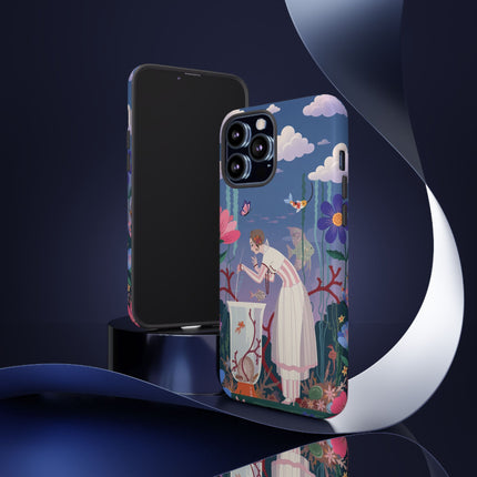 🐠🌸 The Enchanted Aquarium Garden Phone Case – Art Deco Underwater Fantasy