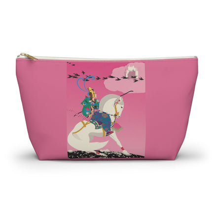 Samurai Princess on the White Steed Cosmetic Bag – Bold Fantasy & Elegant Adventure