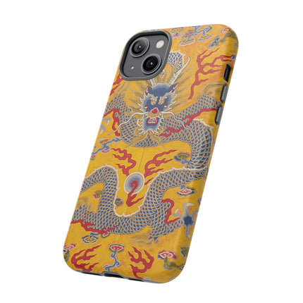 Majestic Dragon Regalia – Imperial 12-Symbol Robe Phone Cases