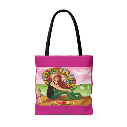Mermaid Tote Bag with Art Deco Design
