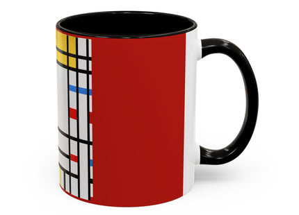 Place de la Concorde by Piet Mondrian Colorful Mugs (11oz, 15oz)