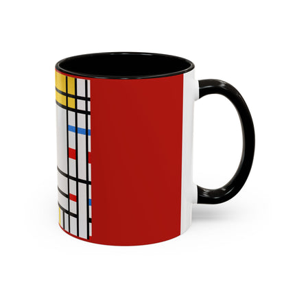 Place de la Concorde by Piet Mondrian Colorful Mugs (11oz, 15oz)