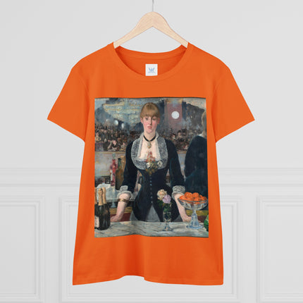 A Bar at the Folies-Bergère by Edouard Manet Women's Midweight Cotton Tee