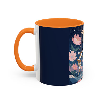 🕛🌸 Midnight Waltz Before Christmas Colorful Mug – Art Deco Holiday Fantasy