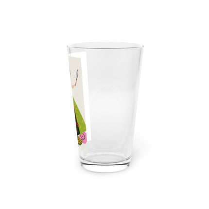 Lady with the Golden Fish Pint Glass – Whimsical Fashion & Playful Fantasy