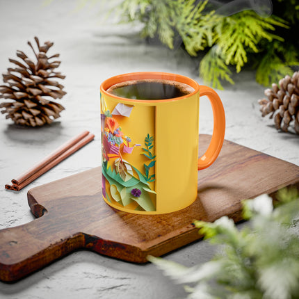 Origami Bicycle Colorful Mugs (11oz, 15oz)