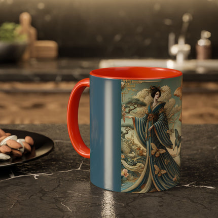 Butterfly Empress Colorful Mug – Graceful Butterflies & Timeless Elegance