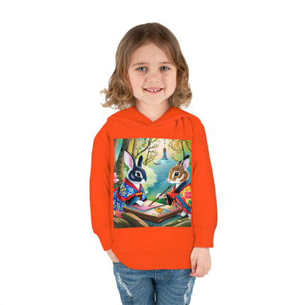 Fairy Animals Writing Wishes Toddler Pullover Fleece Hoodie
