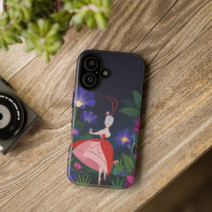 🌺✨ The Lady Of The Starlit Enchanted Garden Phone Case – Art Deco Floral Fantasy