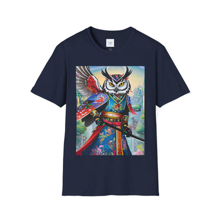 Cyberpunk Samurai Owl Softstyle T-Shirt