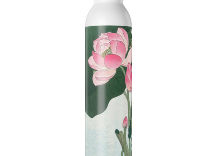 Blooming Lotus Flowers by Ohara Koson Slim Water Bottle