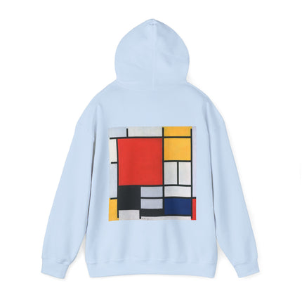 Composition with Red, Yellow, Blue, and Black by Piet Mondrian Heavy Blend™ Hooded Sweatshirt