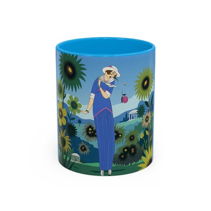 The Secret Language Of Flowers Colorful Mugs – Art Deco Botanical Elegance