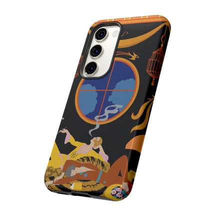 Art Deco Lounge Phone Case – Opulent Smoke & Timeless Glamour