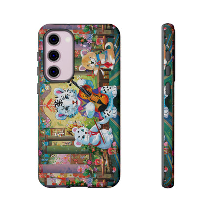 Melodies of the Snow Lion Cub Phone Cases