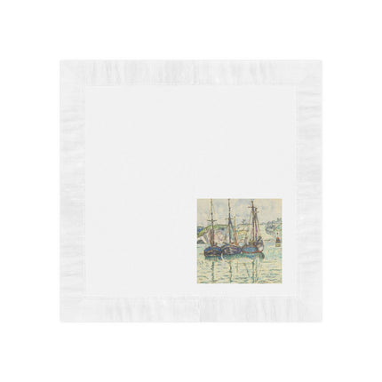 Le Trieux Paul Signac White Coined Napkins