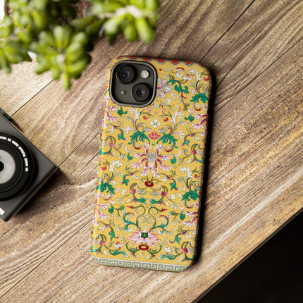 Yellow Botanical Pattern by Owen Jones Phone Cases