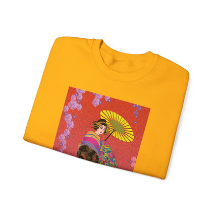 Enchanting Geisha Unisex Heavy Blend™ Crewneck Sweatshirt