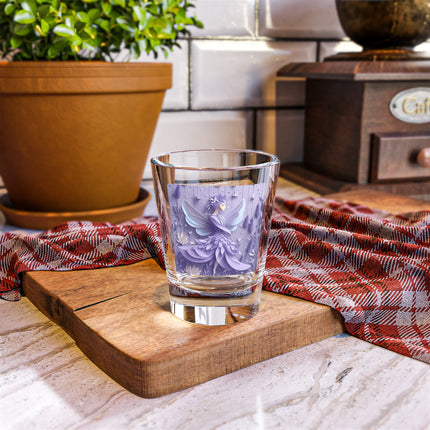 Lavender Fairy Shot Glass, 1.5oz