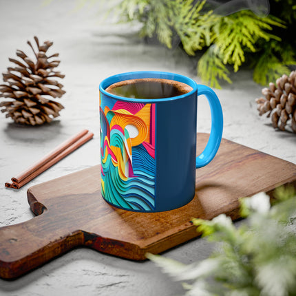 Surfing Zebra Colorful Mugs (11oz, 15oz)