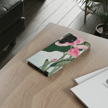 Blooming Lotus Flowers by Ohara Koson Phone Cases