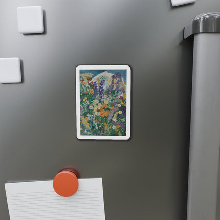Flowers on the Mountain by August Babberger Die-Cut Magnets (5 Sizes)