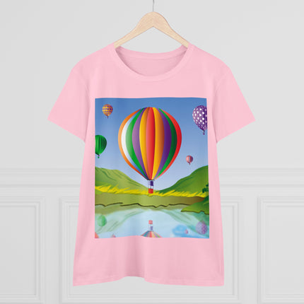 Colorful Heights Women's Midweight Cotton Tee