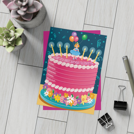 Sweet Celebration Party Invitation! Bundles of 10, 30, 50 Pieces Available (envelopes included)
