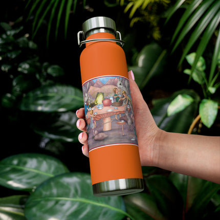 A Fairy's Whimsical Tea Party Copper Vacuum Insulated Bottle, 22 oz