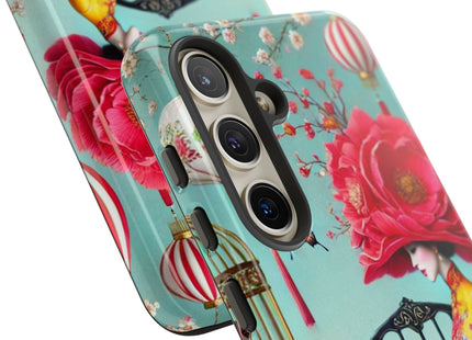 Reading In A Painted Garden Phone Cases