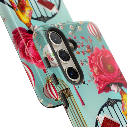 Reading In A Painted Garden Phone Cases