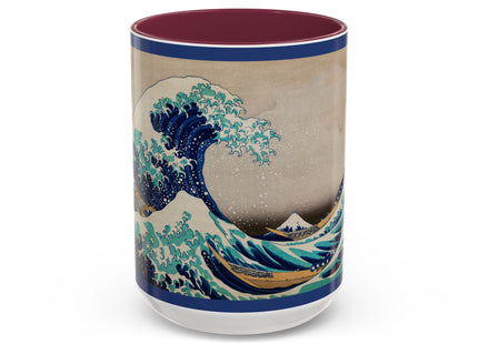 The Great Wave off Kanagawa by Katsushika Hokusai Colorful Mugs (11oz, 15oz)