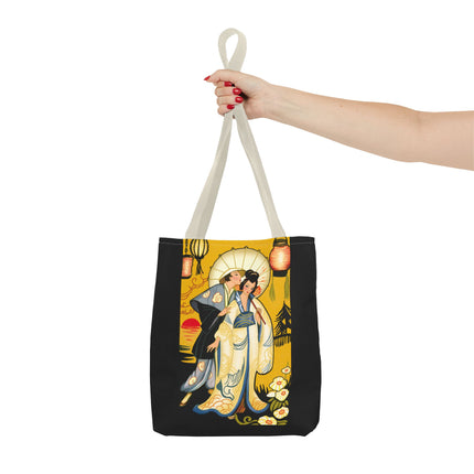 Golden Embrace Tote Bag (AOP)