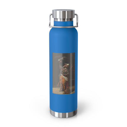 A Rich Kirghiz Huntsman with a Falcon by Vasily Vereshchagin Copper Vacuum Insulated Bottle, 22oz