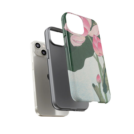 Blooming Lotus Flowers by Ohara Koson Phone Cases