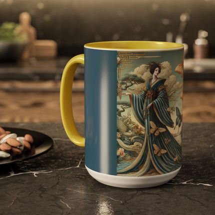 Butterfly Empress Colorful Mug – Graceful Butterflies & Timeless Elegance