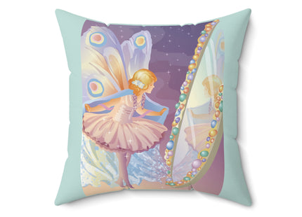 Reflections of Enchantment Spun Polyester Square Pillow