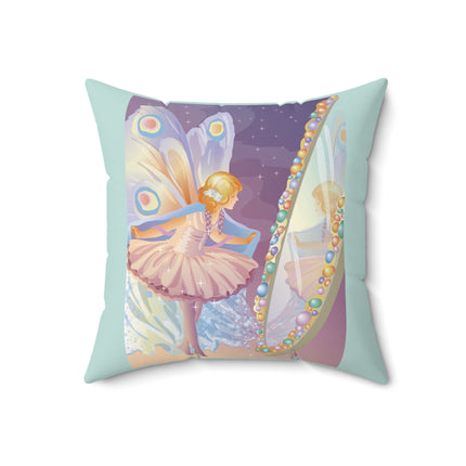 Reflections of Enchantment Spun Polyester Square Pillow
