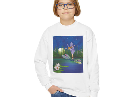 Fairy on a Dragonfly Youth Crewneck Sweatshirt
