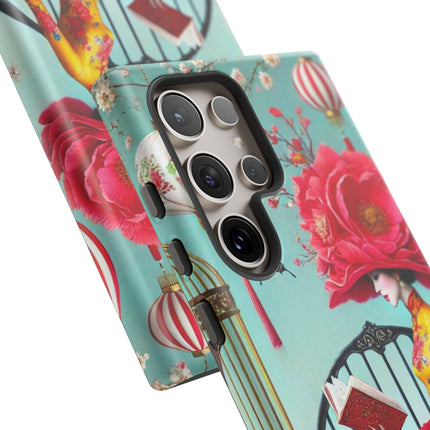 Reading In A Painted Garden Phone Cases