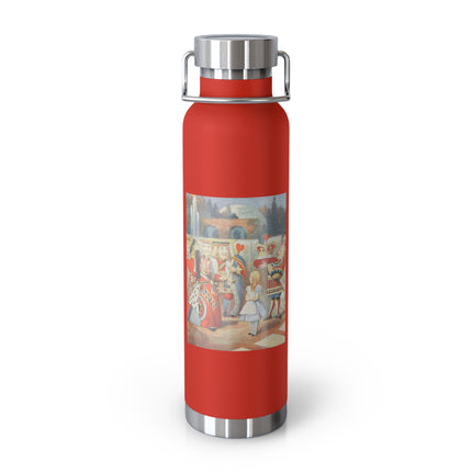 Off with her head! Off with— by Sir John Tenniel Copper Vacuum Insulated Bottle, 22oz
