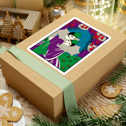 Two Pierrots Kiss-Cut Stickers (4 Sizes)