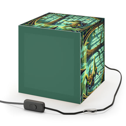 🌿🐊 The Swamp Stalker Light Cube Lamp – Stealthy Predator & Misty Mystery