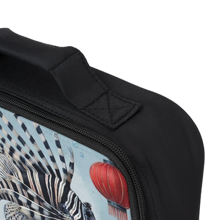 Lionfish & Lantern Lunch Bag – Mystical Ocean & Asian Harmony
