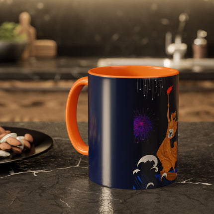 Liberty's Triumph Colorful Mugs – Art Deco Glory & Triumphant Spirit