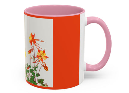 Aquilegia Flowers by Tanigami Kônan Colorful Mugs (11oz, 15oz)