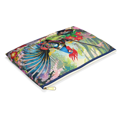 Cyberpunk Rooster Pencil Case