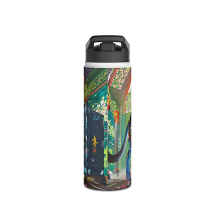 Cyber Panther's Hunt Stainless Steel Water Bottle