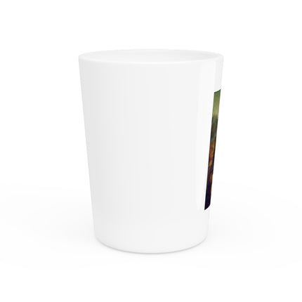 Mona Lisa by Leonardo da Vinci Ceramic Shot Glass
