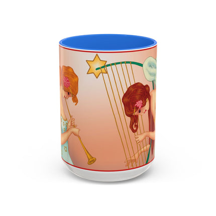 Heavenly Angel Duet Colorful Mugs (11oz, 15oz)